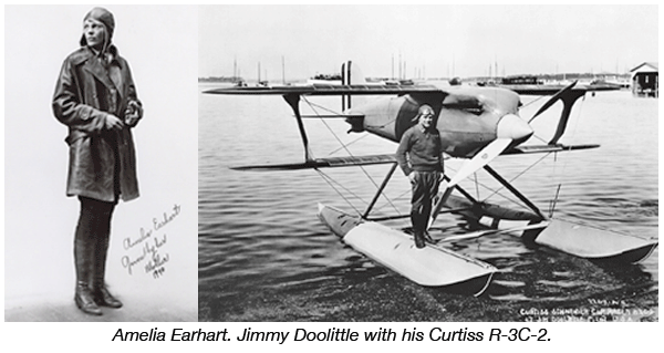 Amelia Earhart and Jimmy Doolittle