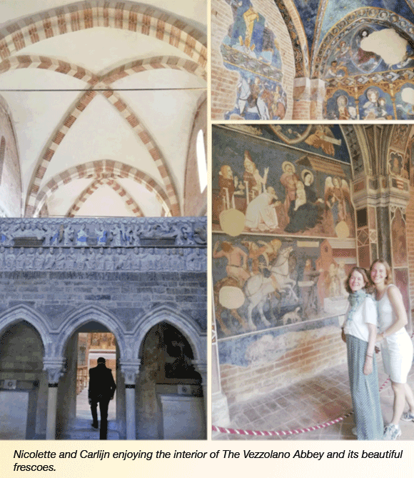 Vezzolano Abbey, Nicolette and Carlijn van der Jagt